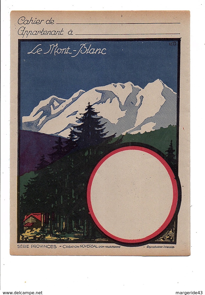 PROTEGE CAHIER LE MONT BLANC SAVOIE - Protège-cahiers