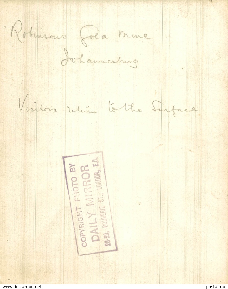 ROBINSONS GOLD MINE JOHANNESBURG ROBINSON S. AFRICA MINERIA, MINIERE, MIJNBOUW, BERGBAU  Fonds Victor FORBIN (1864-1947) - Profesiones