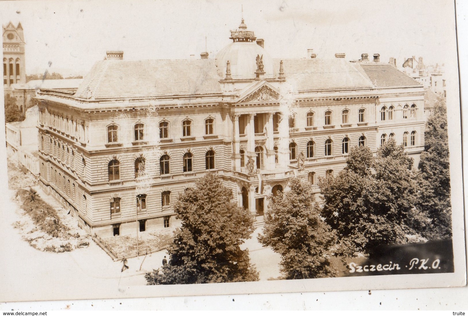 POLOGNE SZCZECIN (STETTIN) P.K.O.  (CARTE PHOTO ) - Pologne