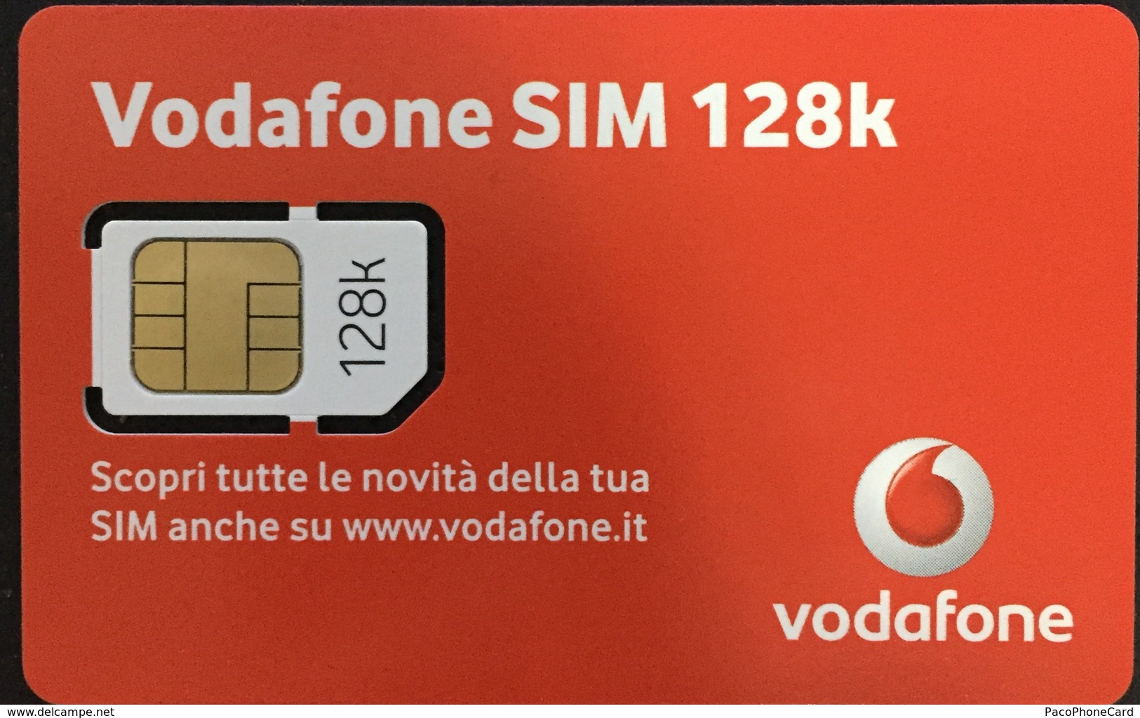 Paco \ ITALIA \ Vodafone \ IT-VOD-GSM-0008C \ Vodafone SIM 128K - Scopri Le Novità... (vodafone.it) - Schede GSM, Prepagate & Ricariche