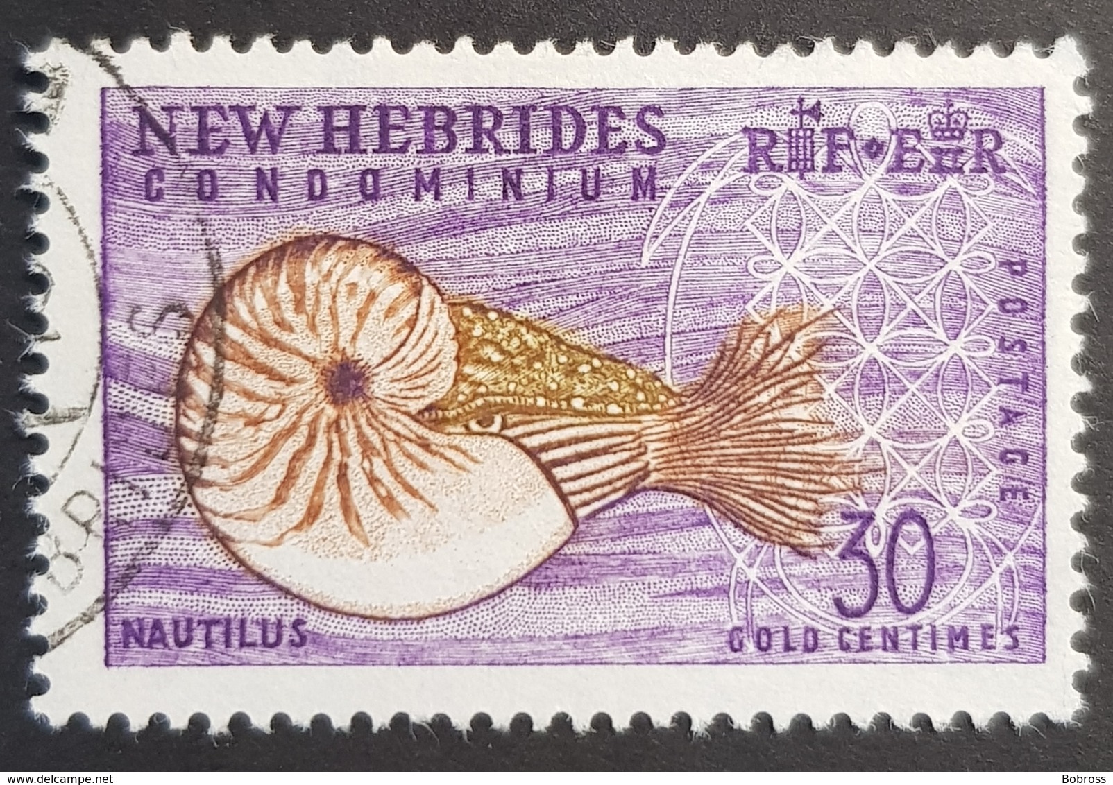 1963 Local Flora And Fauna, Nautilus, New Hebrides,  *,**, Or Used - Oblitérés