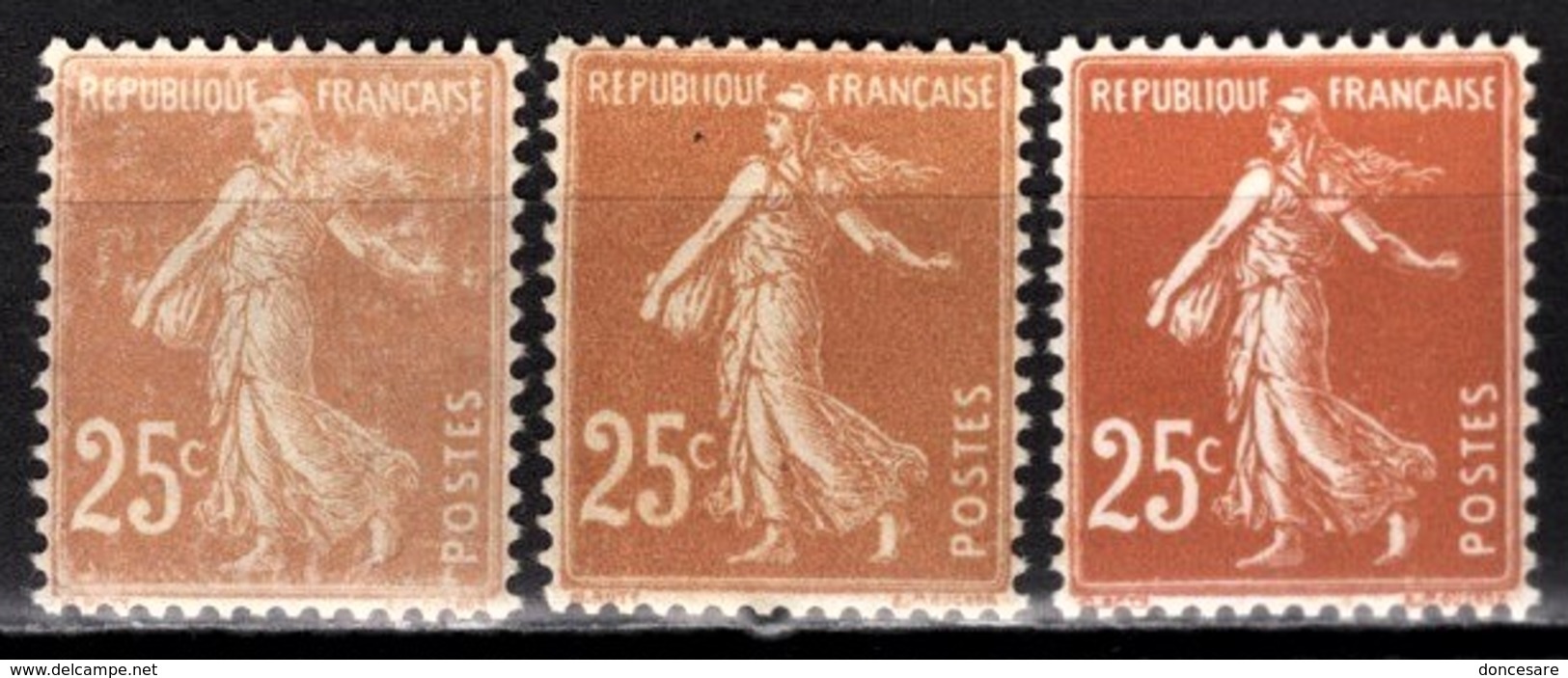 FRANCE 1926 / 1927 - Y.T. N° 235 X 3 NUANCES - NEUFS** - Neufs
