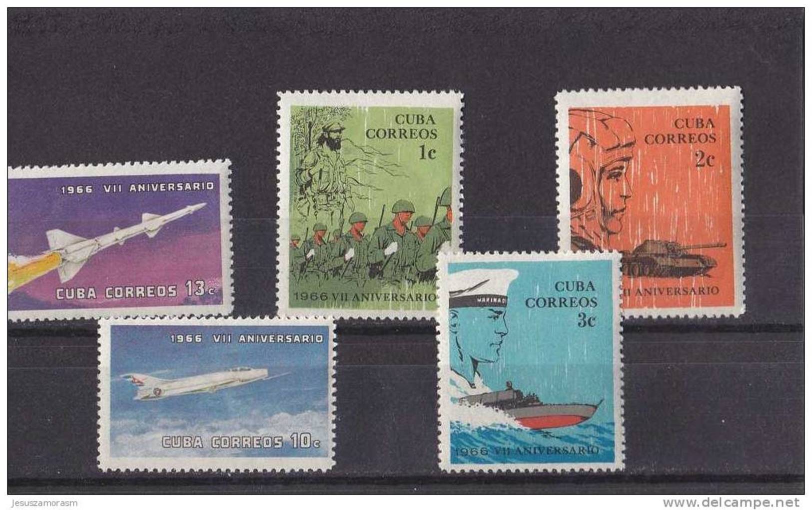 Cuba Nº 950 Al 954 - Unused Stamps