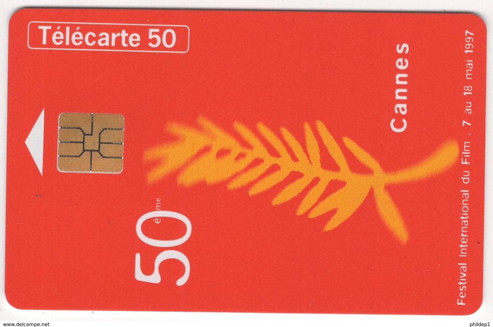 Lot De 1 TC De 1997 Usagées "Festival De Cannes" AD De 50 U. Y & T : 786 - 1997