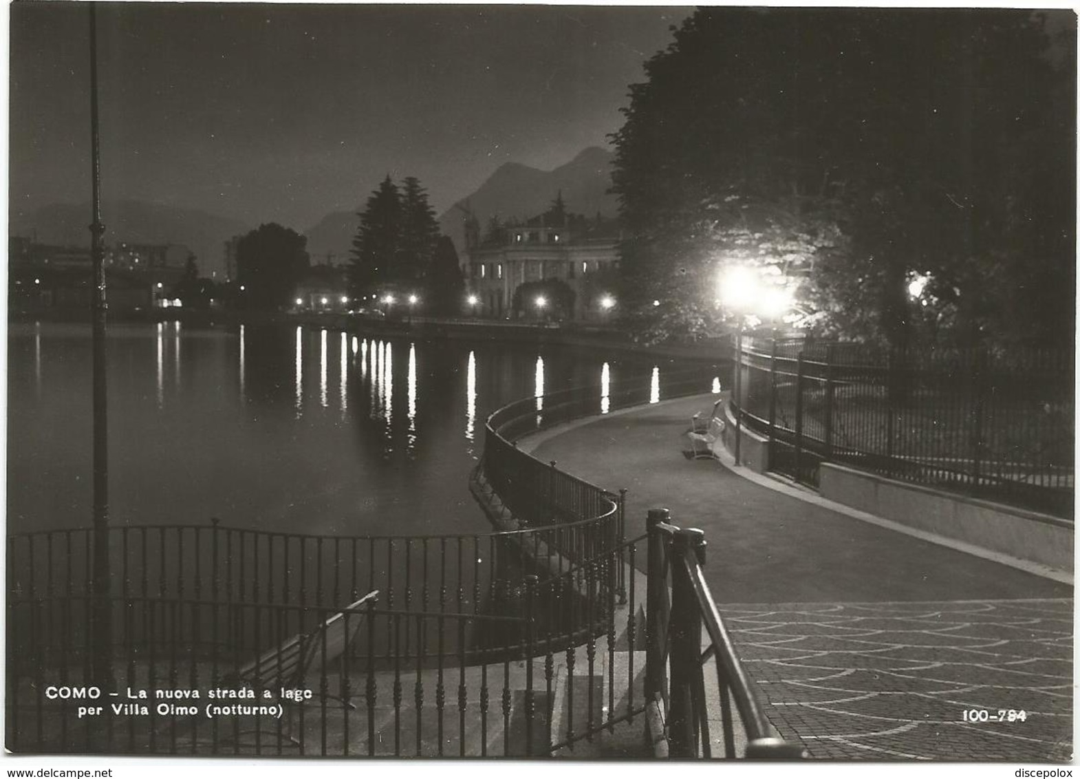 W2607 Como - La Nuova Strada A Lago Per Villa Olmo - Panorama Notturno Notte Nuit Night Nacht Noche / Non Viaggiata - Como