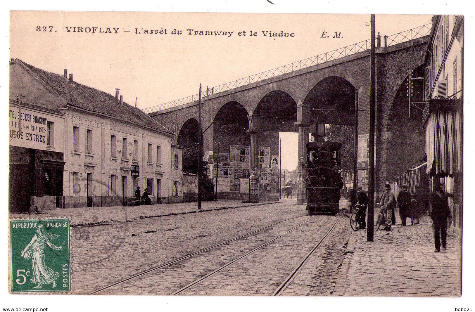 4237 - Viroflay ( 78 ) - ,L'Arrêt Du Tramway Et Le Viaduc - E.M. N°827 - - Viroflay