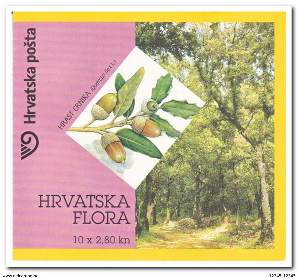 Kroatië 2002, Postfris MNH, Trees ( Booklet 10x2,80 ) - Croazia
