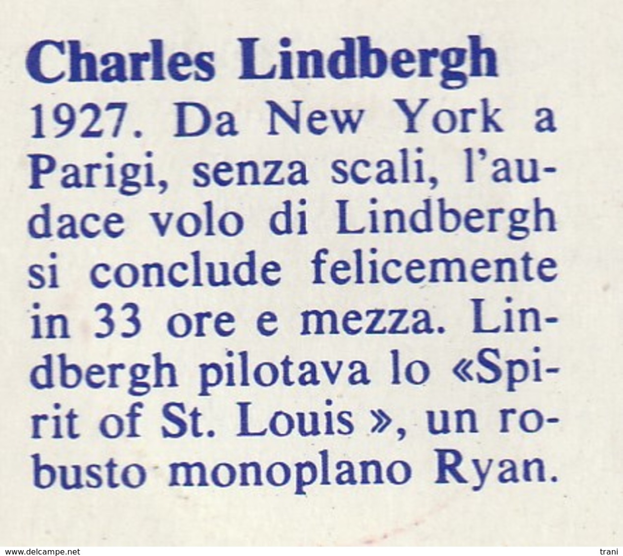 CHARLES  LINDBERGH - Other & Unclassified