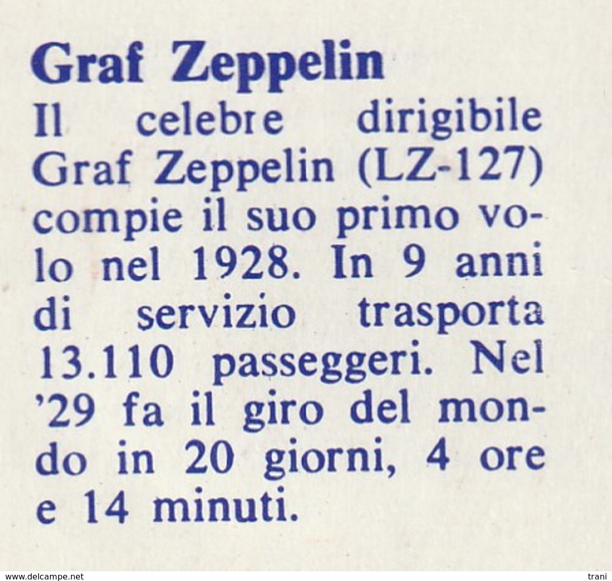 GRAF ZEPPELIN - Non Classés