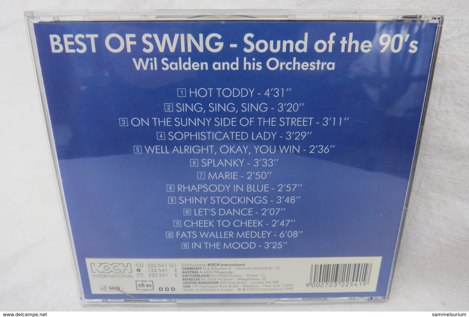 CD "Wil Salden And His Orchestra" Best Of Swing - Sound Of The 90's - Soul - R&B