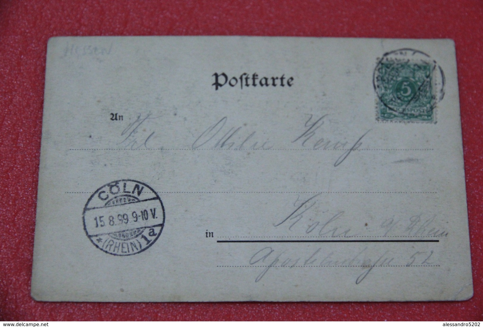 Hessen Arolsen Gruss 1899 - Other & Unclassified