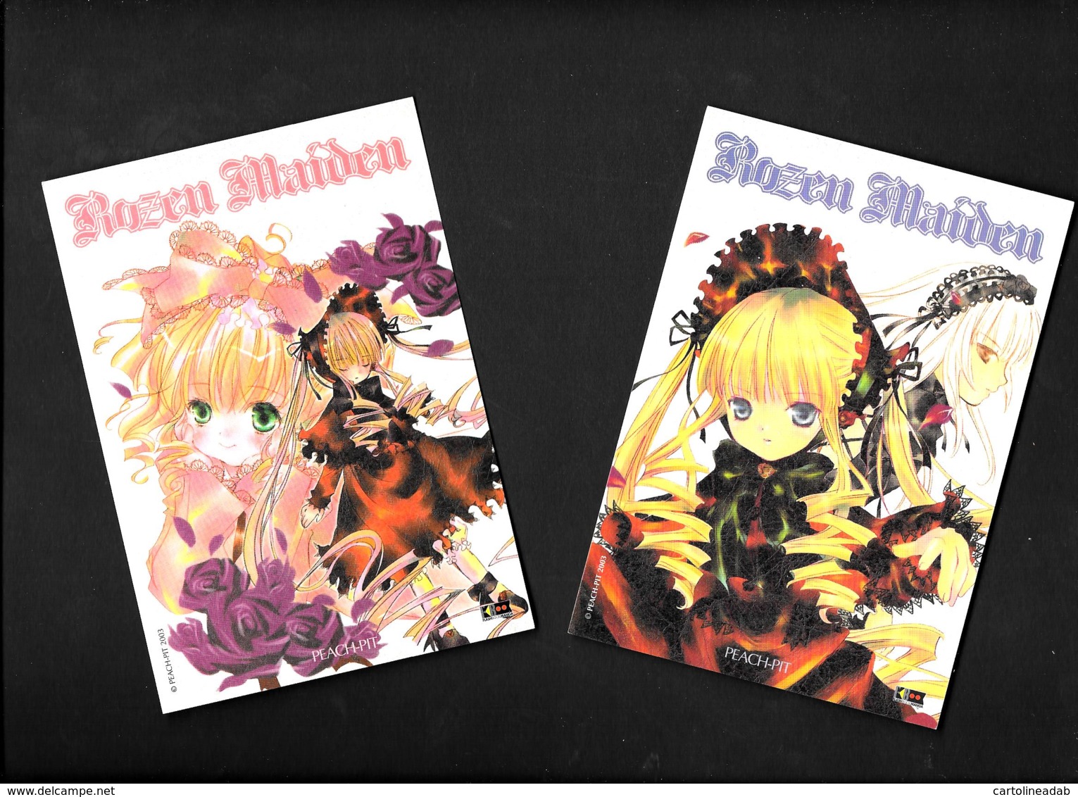 [MD3119] CPM - FUMETTI - SERIE 2 CARTOLINE - MANGA ANIME - ROZEN MAIDEN - PEACH-PIT - Non Viaggiata - Fumetti