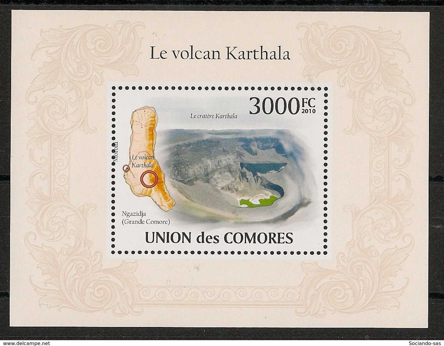 Comores - 2009 - Bloc BF N°Yv. 248 - Volcan - Neuf Luxe ** / MNH / Postfrisch - Cote YT 21€ - Volcanos
