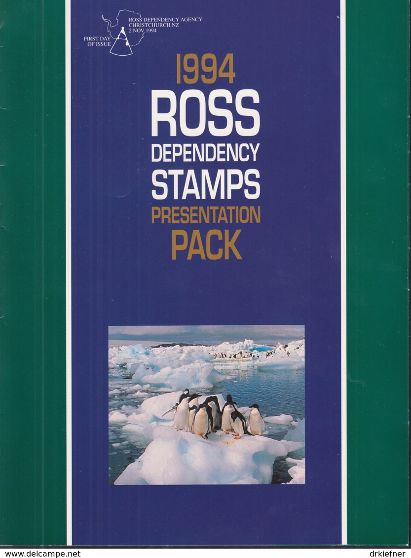 ROSS DEPENDENCY 21-30, Postfrisch **, In Präsentationsmappe, Tiere Der Antarktis, 1994 - Ungebraucht