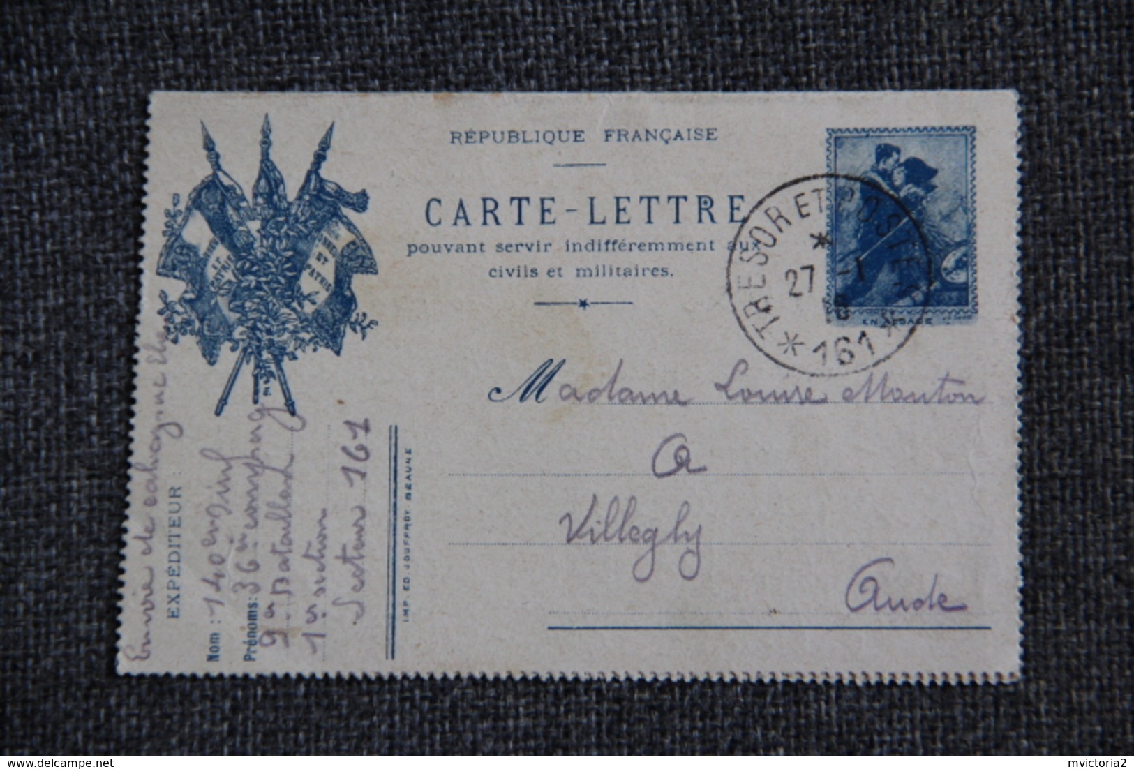 Militaria - Carte Lettre, 1916. - Lettres & Documents