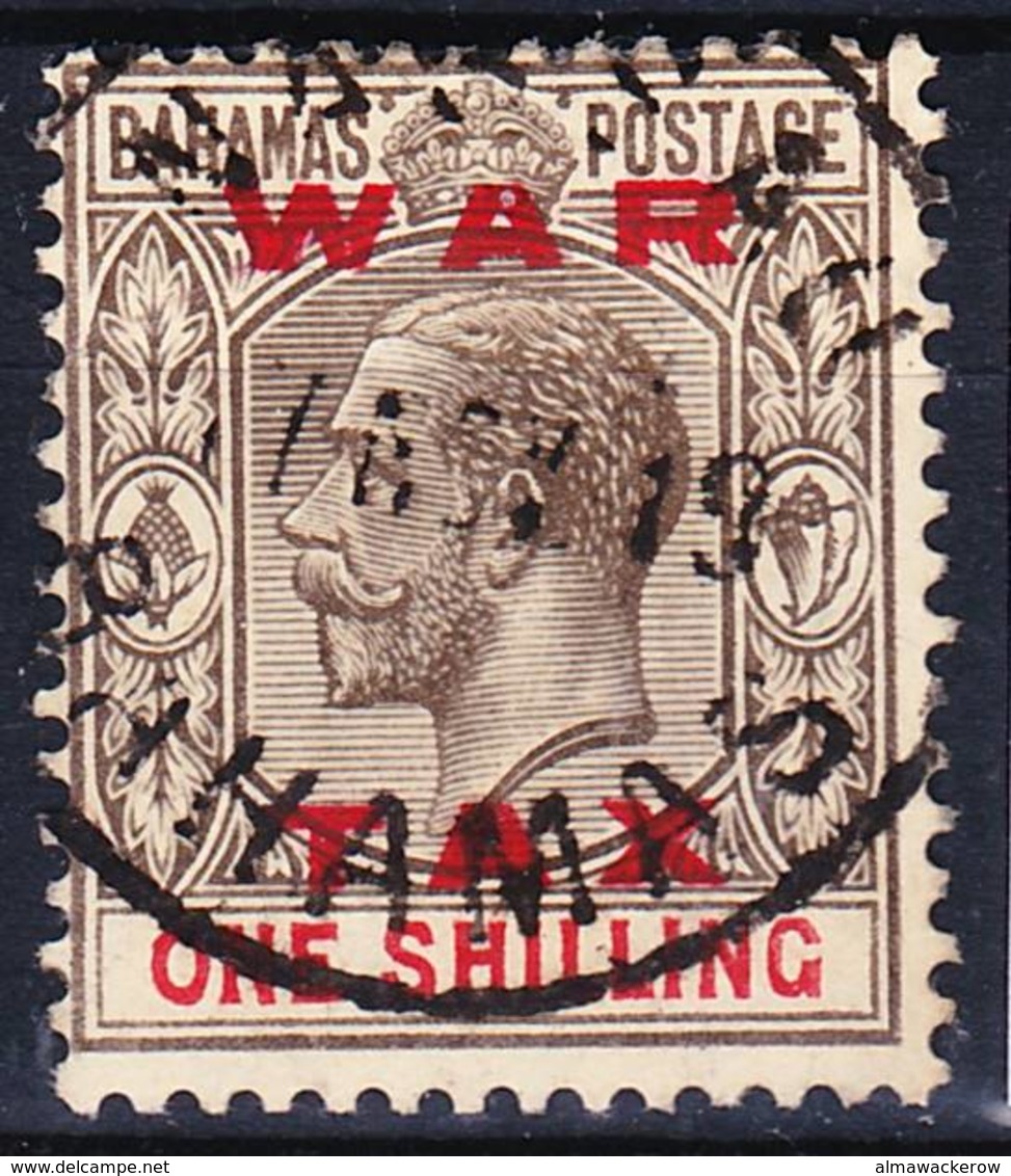 Bahamas 1919 King George V., WAR TAX Ovpt. Issue Mi 67, SG 104, Used O, I Sell My Collection! - 1859-1963 Crown Colony