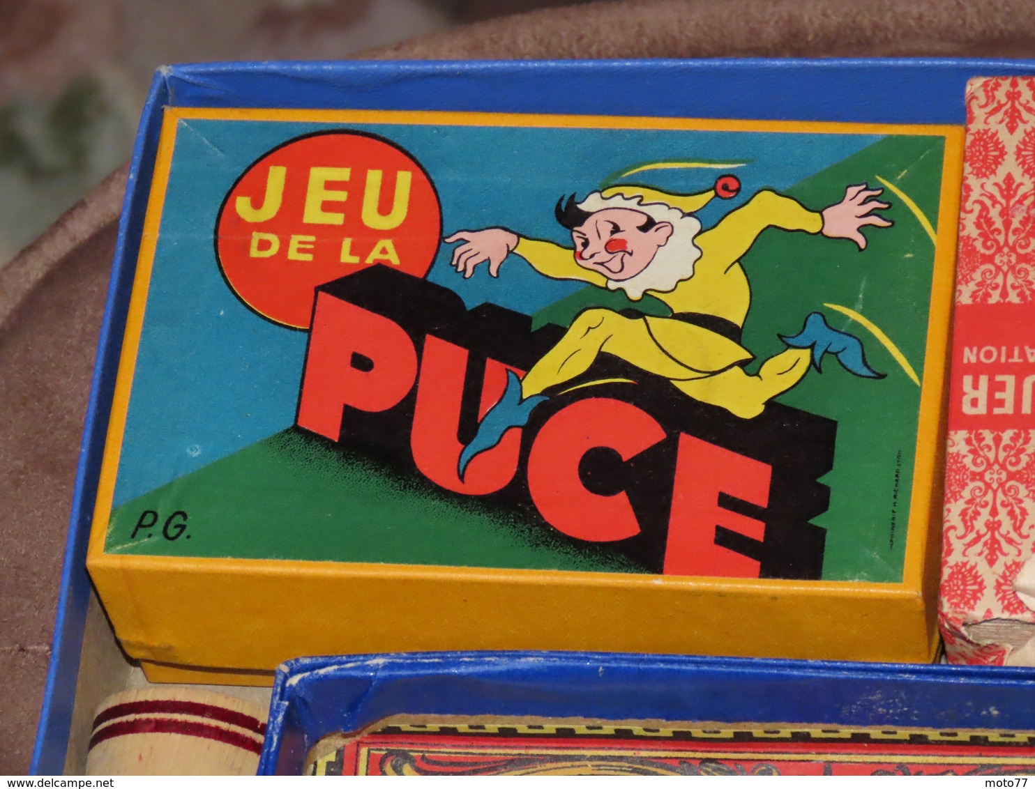 BOITE DE JEUX De SOCIÉTÉ Ancienne - état NEUF , Jamais Utilisé - Nain Jaune , Dominos , 7 Familles , Oie , Puce , Cartes - Other & Unclassified