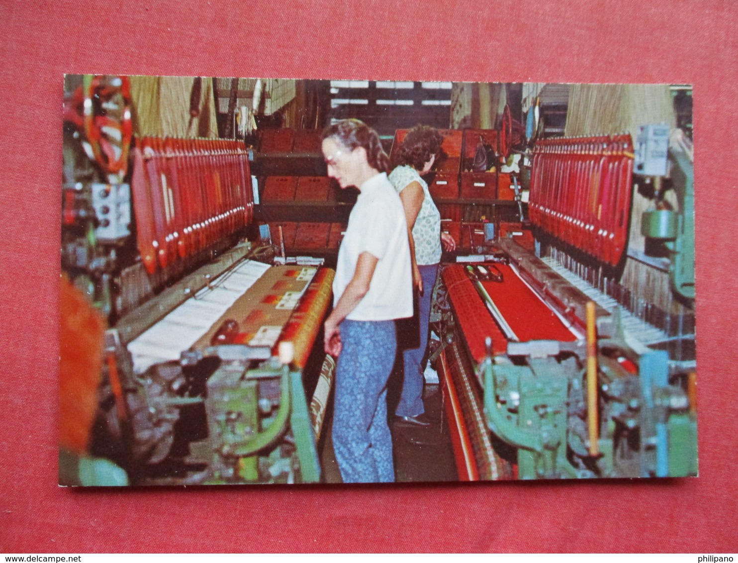 Female Working At Jacquard Looms Pendleton Woolen Mills Pendleton Oregon Ref 3295 - Industry