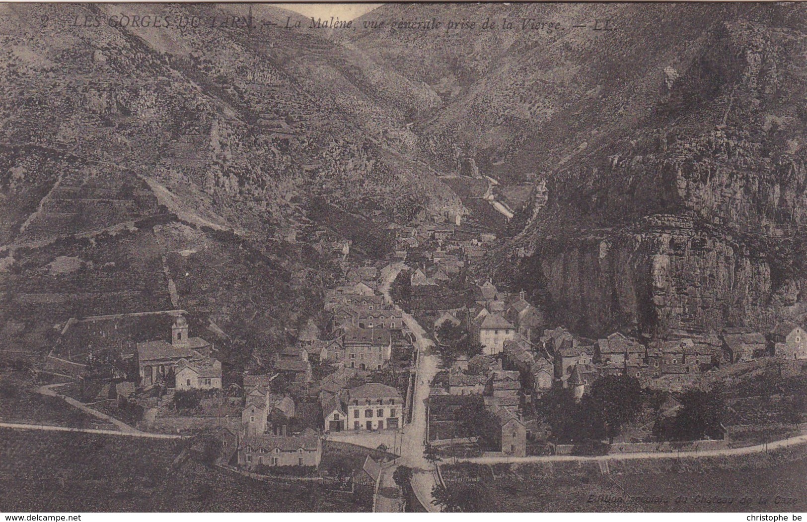 Gorges Du Tarn, La Malène Vue Générale Prise De La Vierge (pk60020) - Gorges Du Tarn