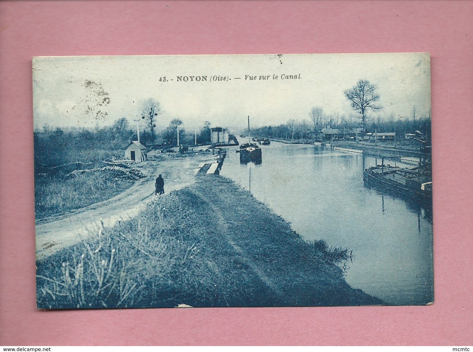 CPA - Noyon  -(Oise) - Vue Sur Le Canal  -( Péniche , Péniches ) - Noyon