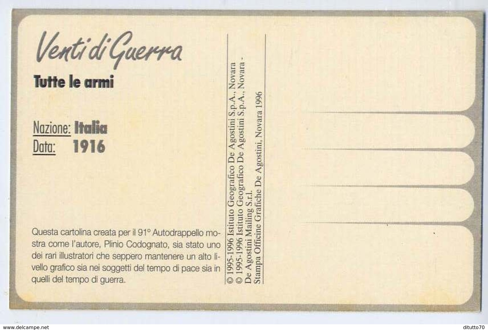 91° Autodrapello - Audax Omnia Perreti - Armi - Riproduzione Da Originale - Altri & Non Classificati