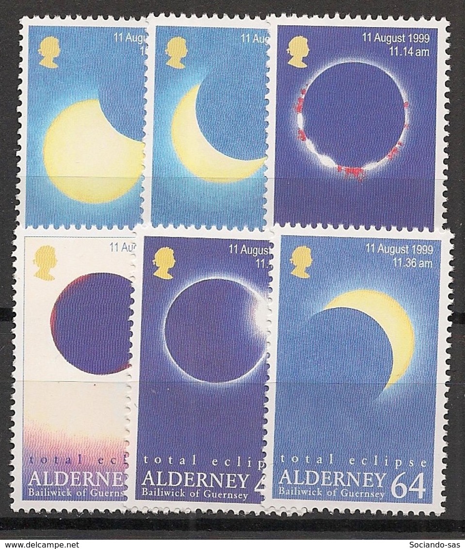 Alderney - 1999 - N°Yv. 132 à 137 - Eclipse De Soleil  - Neuf Luxe ** / MNH / Postfrisch - Europa