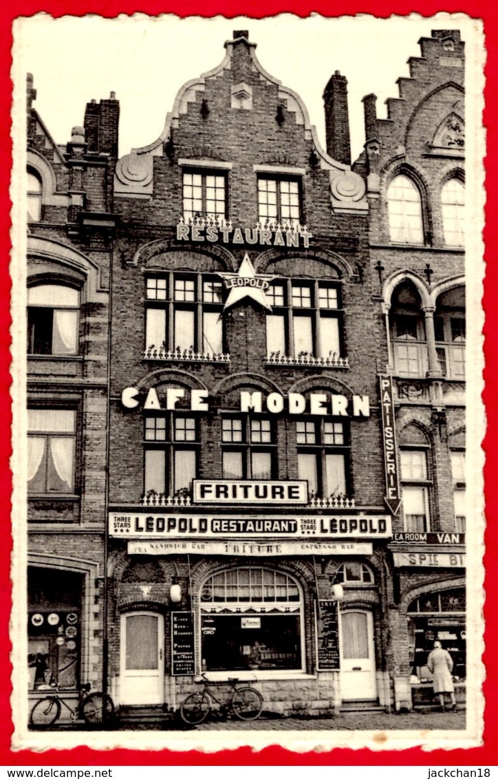 -- YPRES "CAFE MODERN" / RESTAURANT - FRITURE / CH. MARTIN 24 GRAND'PLACE à YPRES -- - Ieper