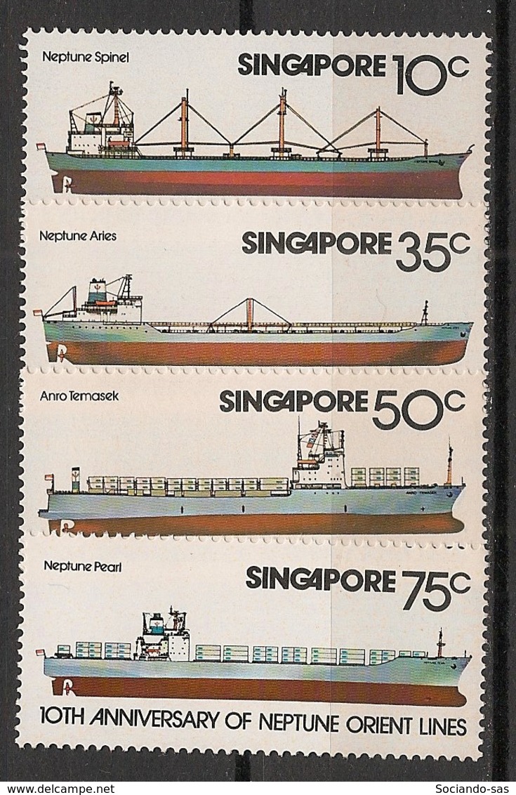 Singapore - 1978 - N°Yv. 306 à 309 - Bateaux / Ships - Neuf Luxe ** / MNH / Postfrisch - Boten