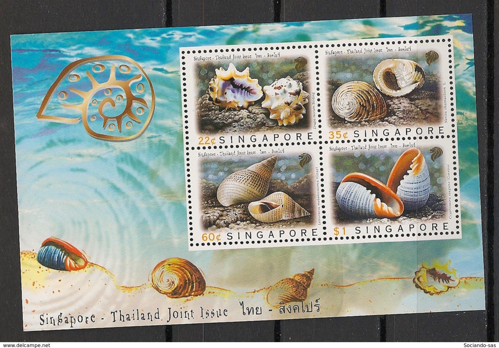 Singapore - 1997 - Bloc Feuillet BF N°Yv. 59 - Coquillages / Shells - Neuf Luxe ** / MNH / Postfrisch - Coneshells