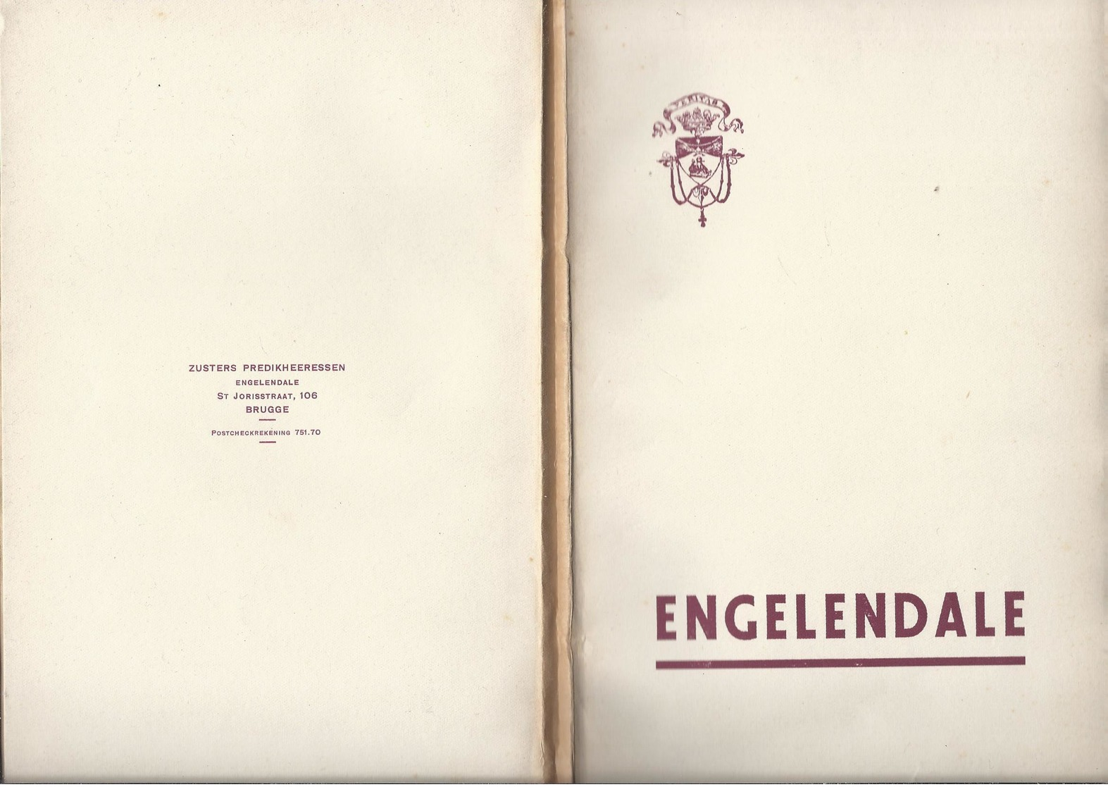 1930 ENGELENDALE ASSEBROEK DOMINIKANESSEN TERBANCK DIJLE CONGO DILBEEK OOSTENDE GUIDO GEZELLE SLUIS NL. OOSTDUINKERKE - Anciens