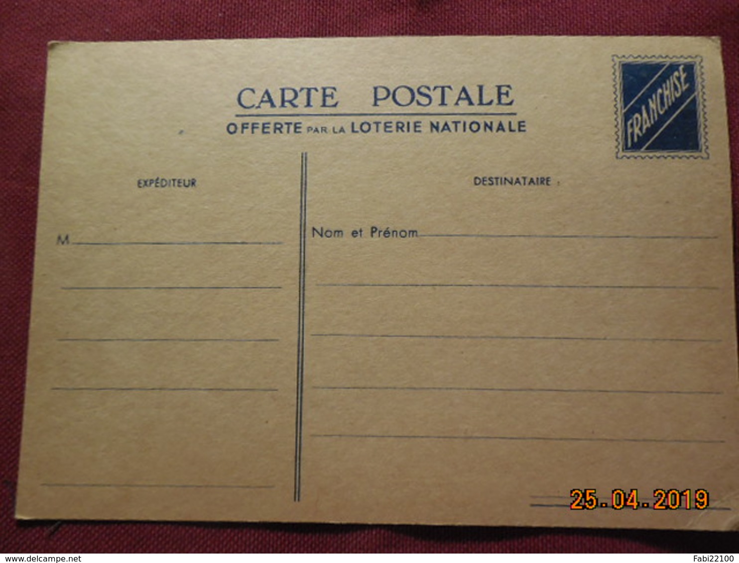 Carte De Franchise Militaire - Lettres & Documents