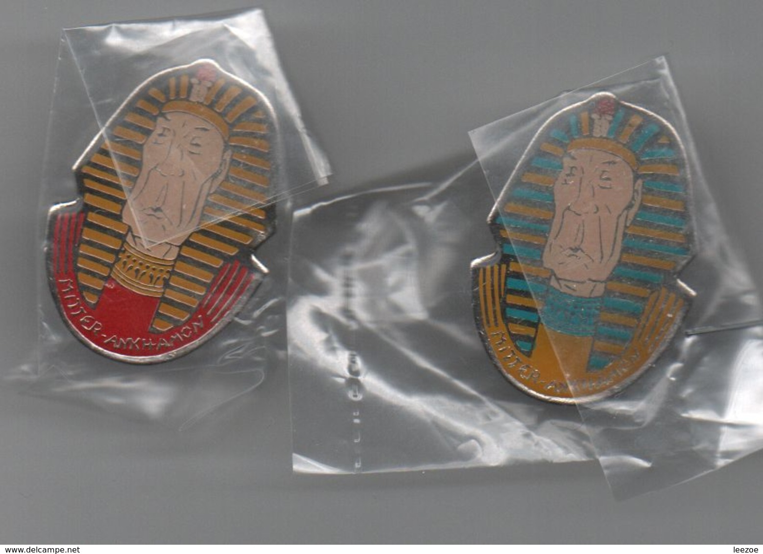 Pin's Caricature Homme Politique Tirage 500ex, Rare Les 2 Couleurs Officielles Mitter-ankhamon....BT11 - Beroemde Personen