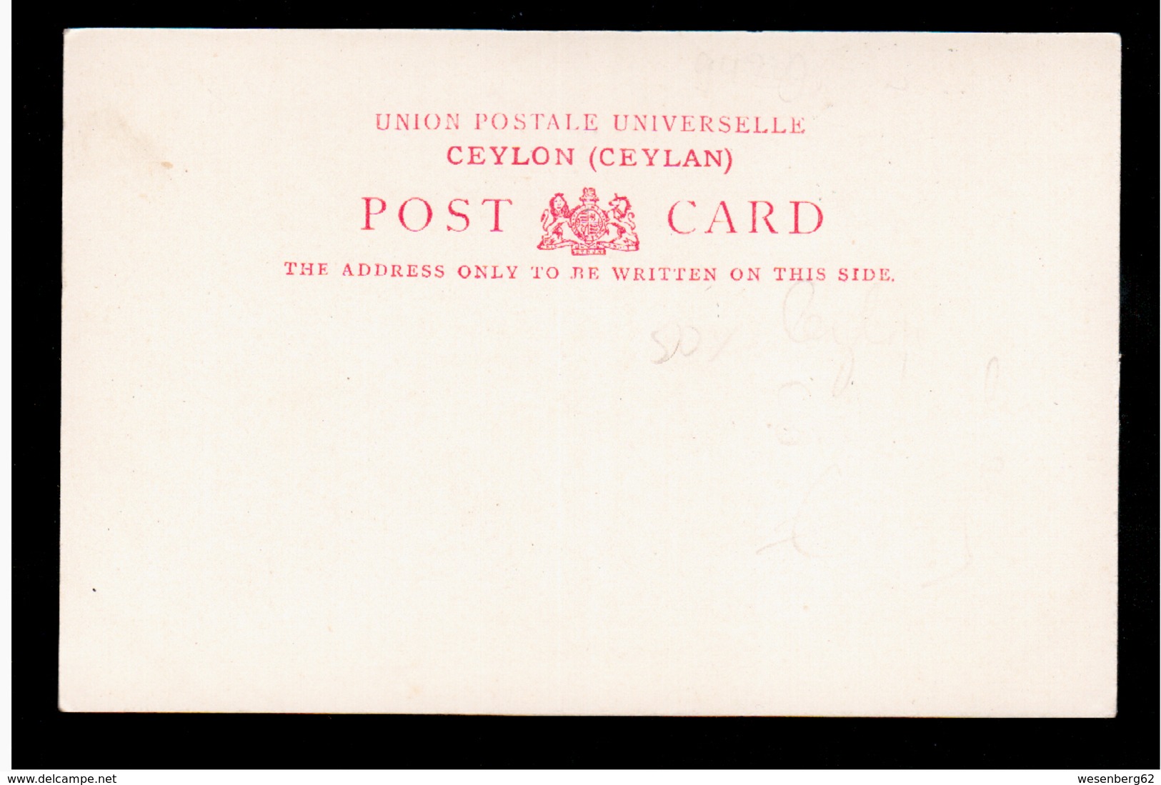 CEYLON  Colombo Floodtime Grandpass Ca 1905 OLD POSTCARD - Sri Lanka (Ceylon)