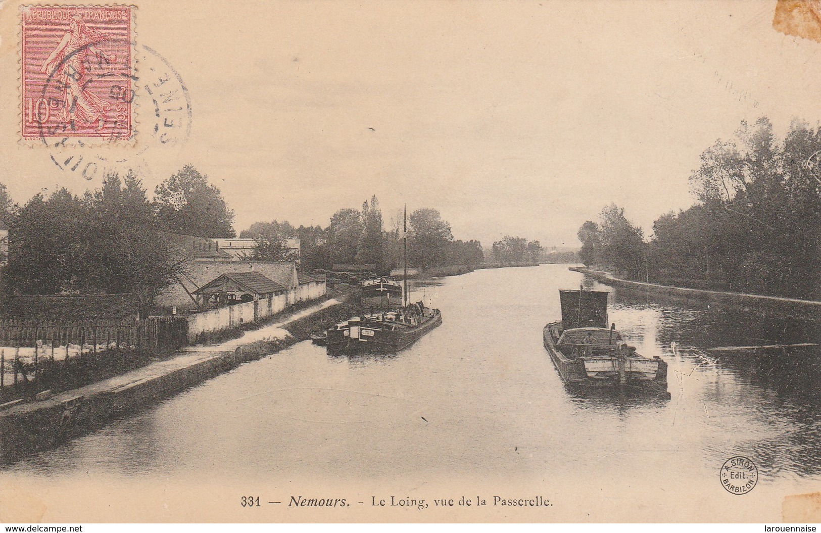 77 - NEMOURS - Le Loing, Vue De La Passerelle - Nemours