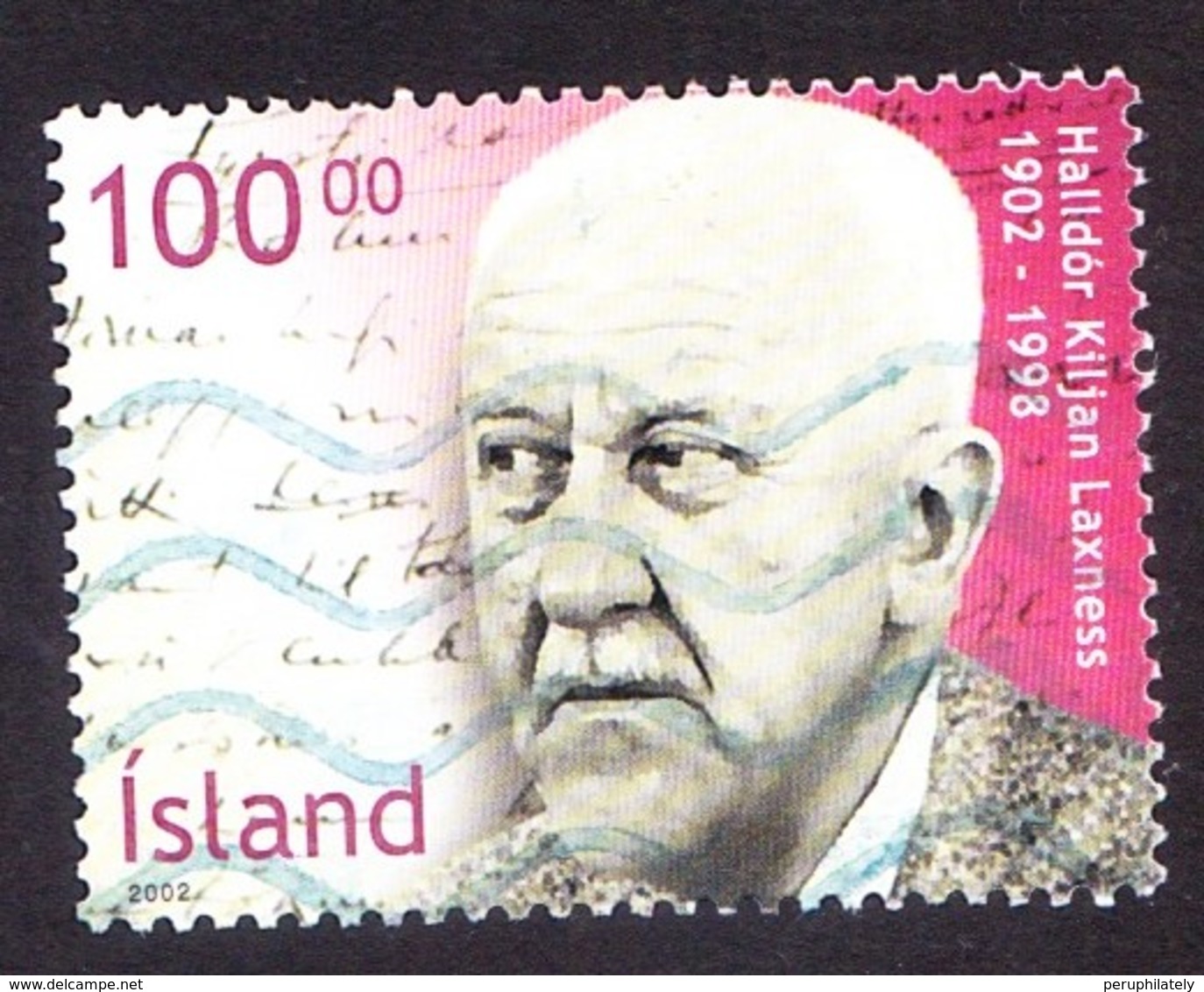 Iceland 2002 The 100th Anniversary Of The Birth Of Nobel Prize Winner Halldor Laxness - Usati