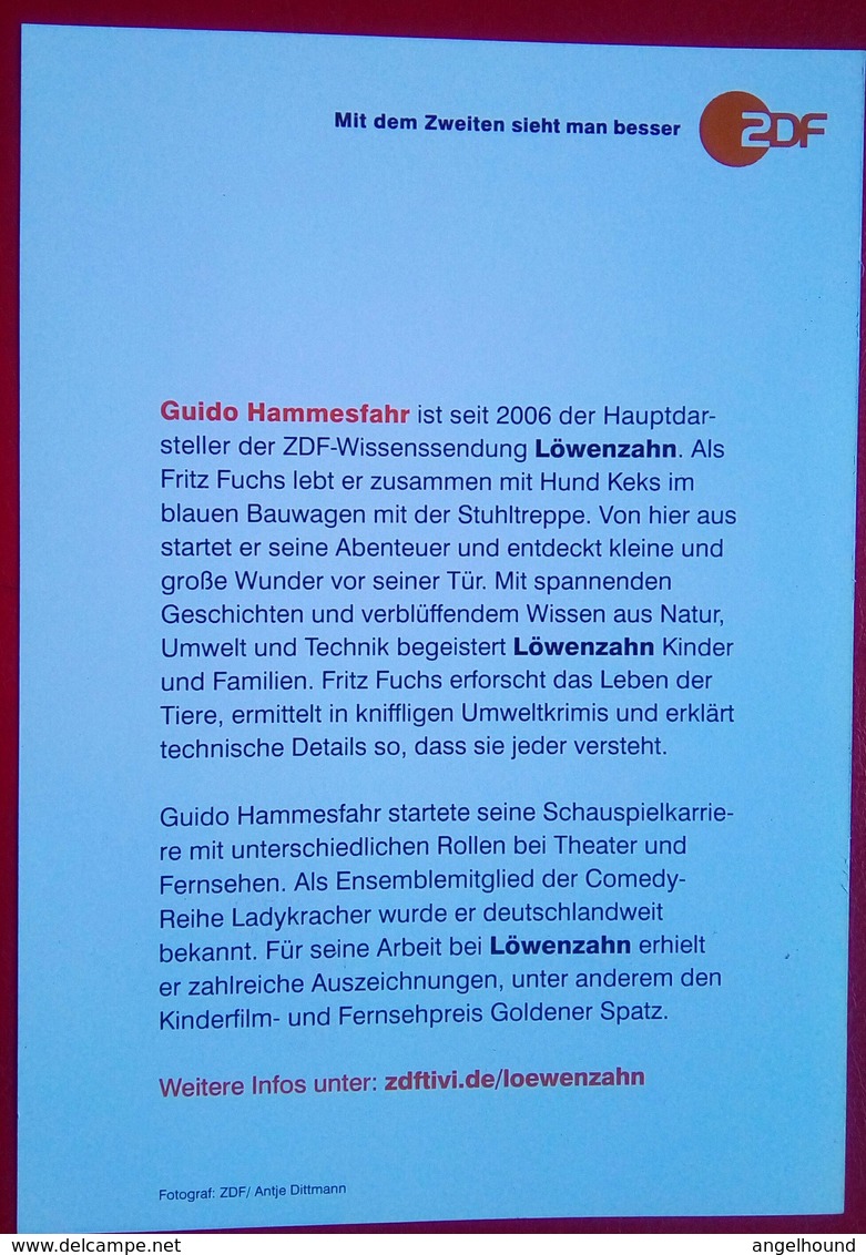 Guido Hammesfahr   ,  Television Host And Actor - Autres & Non Classés