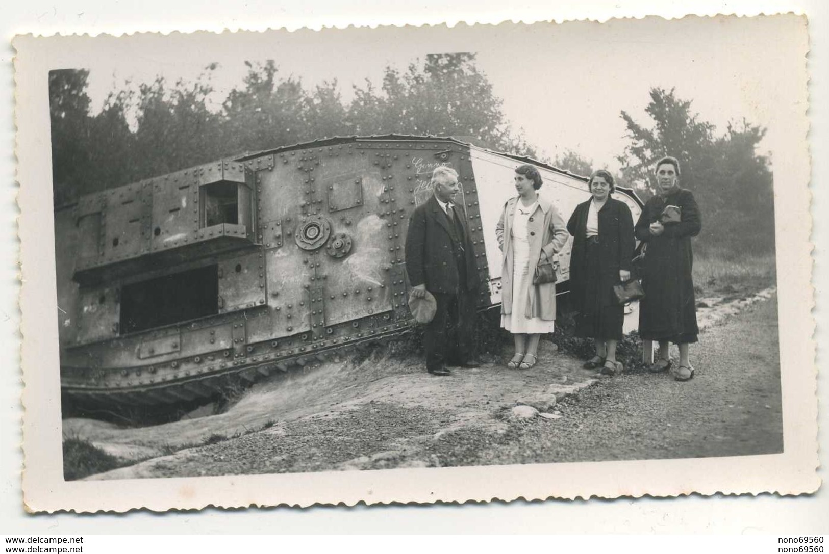 Photo Ancienne Tank Allemand Panzer ? Format 11,5X7 - Guerre, Militaire