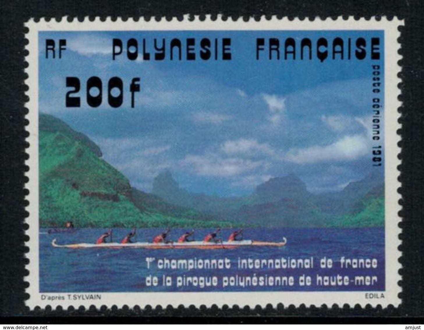 Polynésie Française // Poste Aérienne // 1981//  Pirogue Polynésienne Timbres Neufs** MNH Y&T No.162 - Neufs