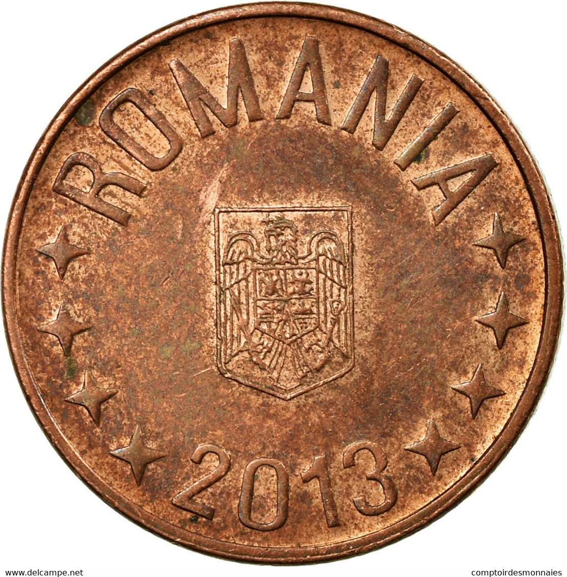 Monnaie, Roumanie, 5 Bani, 2013, TB+, Copper Plated Steel - Roumanie
