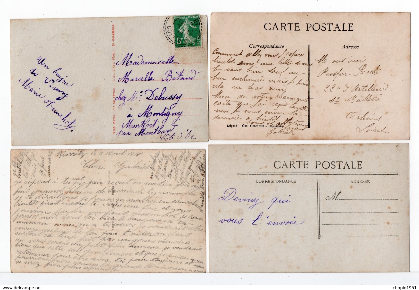 CPA - JEUNE FEMME ET MILITAIRE - 12 Cartes - Couples