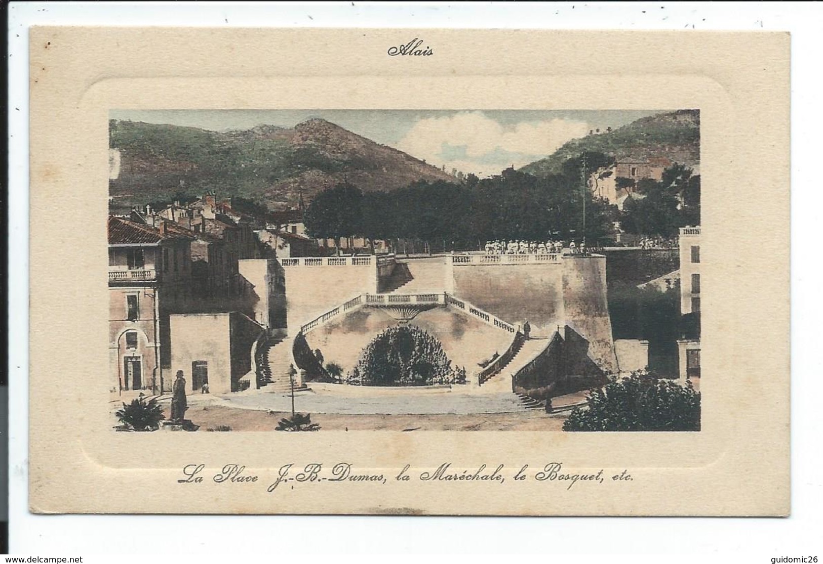 Ales ,alais ,place Dumas , La Marechale ,le Bosquet - Alès