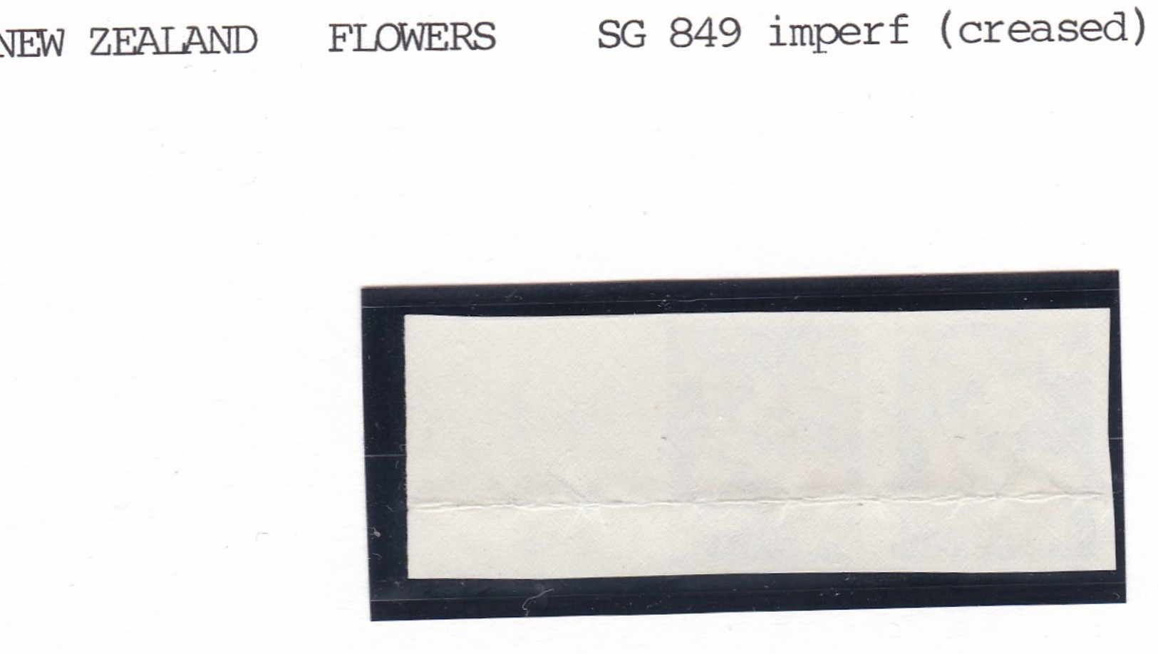 6 Timbres Non Dentelés,dont Paire Fleur  Nouvelle Zelande (pli Horizontal) - Vrac (max 999 Timbres)