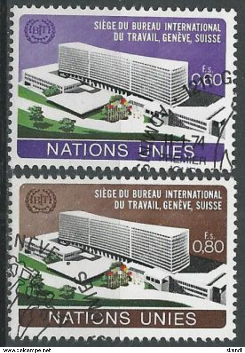 UNO GENF 1974 Mi-Nr. 37/38 O Used - Aus Abo - Gebraucht