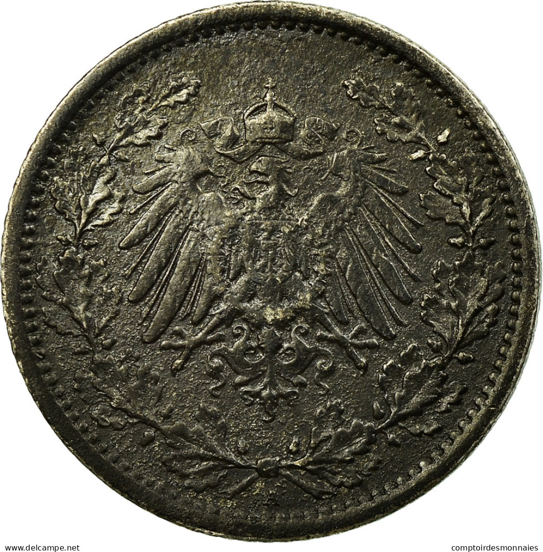 Monnaie, GERMANY - EMPIRE, 1/2 Mark, 1915, Berlin, TTB, Argent, KM:17 - 1/2 Mark