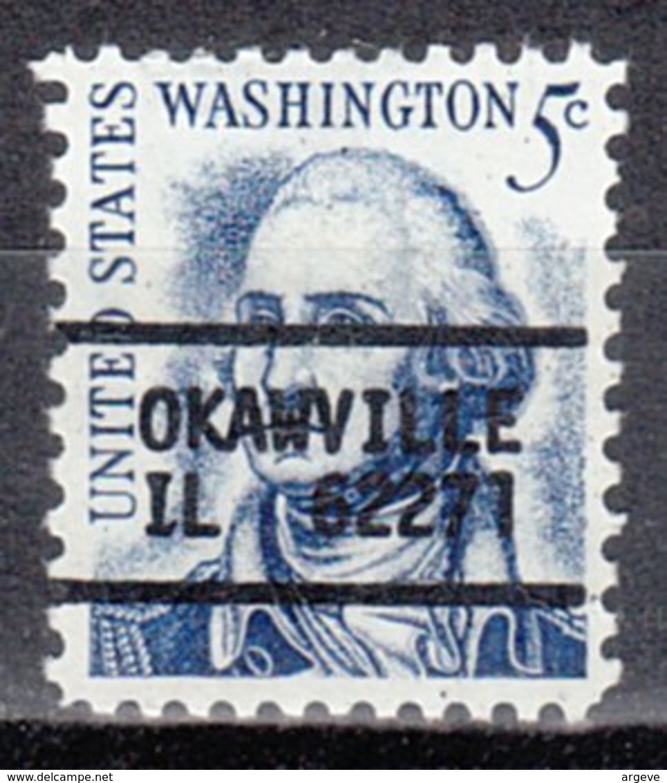 USA Precancel Vorausentwertung Preo, Locals Illinois, Okawville L-1 TS, Stamp Thin - Vorausentwertungen