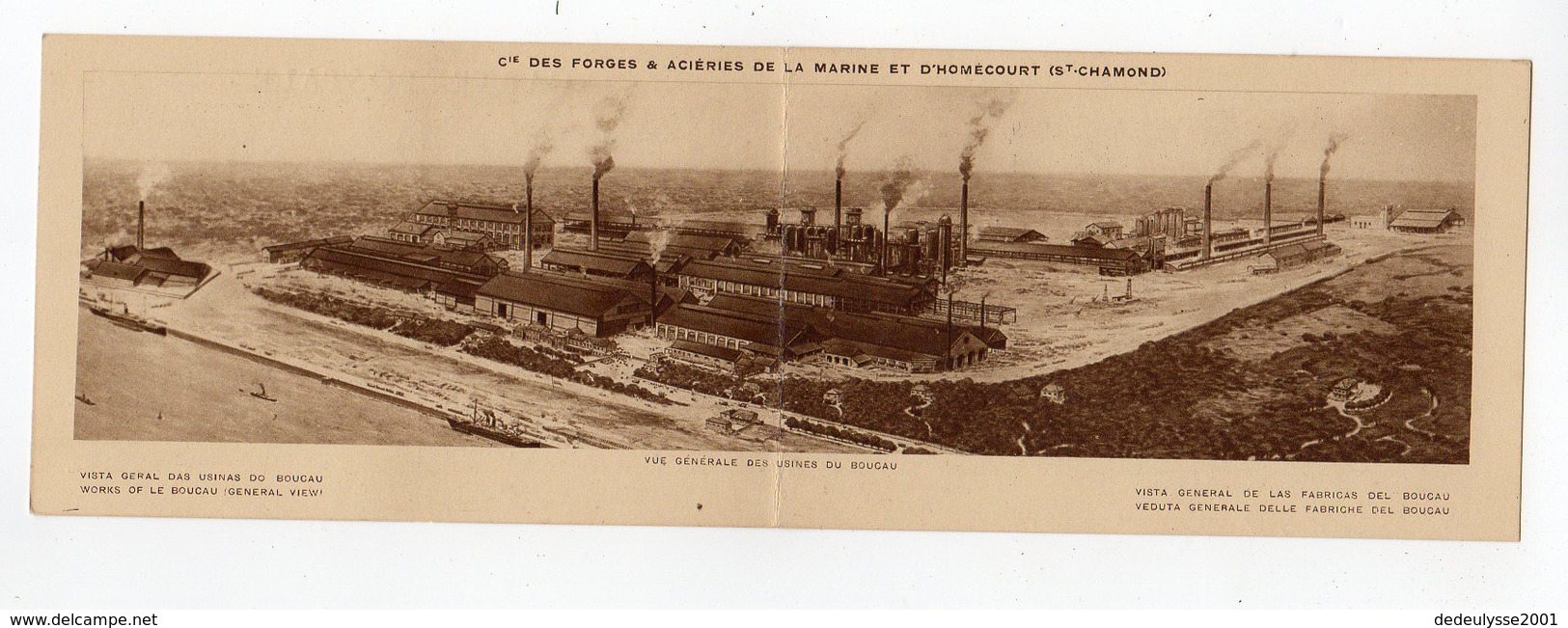 Avr19   4284592   St Chamond Vue Générale Des Usines Du Boucau - Saint Chamond