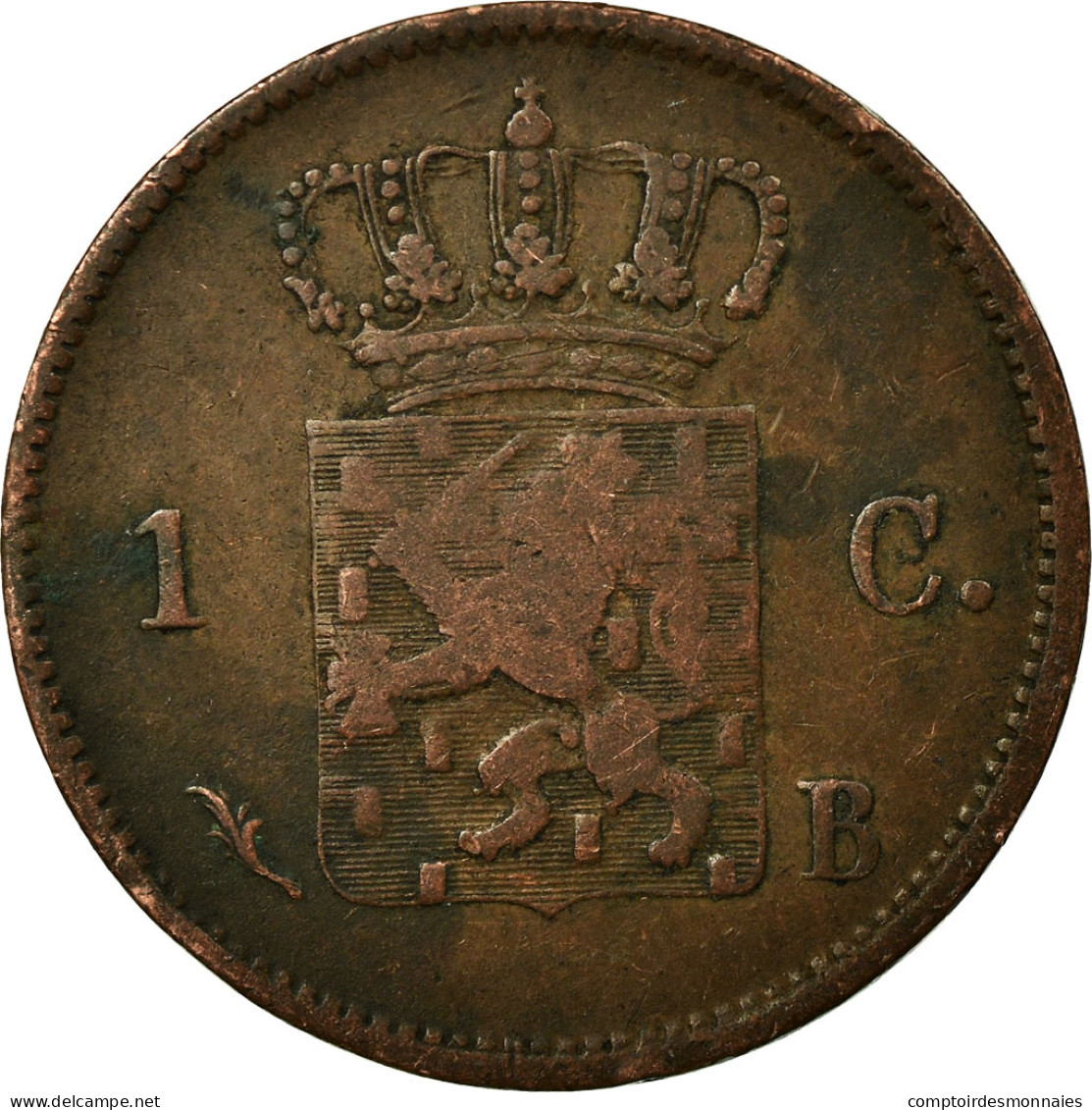 Monnaie, Pays-Bas, William I, Cent, 1821, Bruxelles, TTB, Cuivre, KM:47 - 1815-1840: Willem I