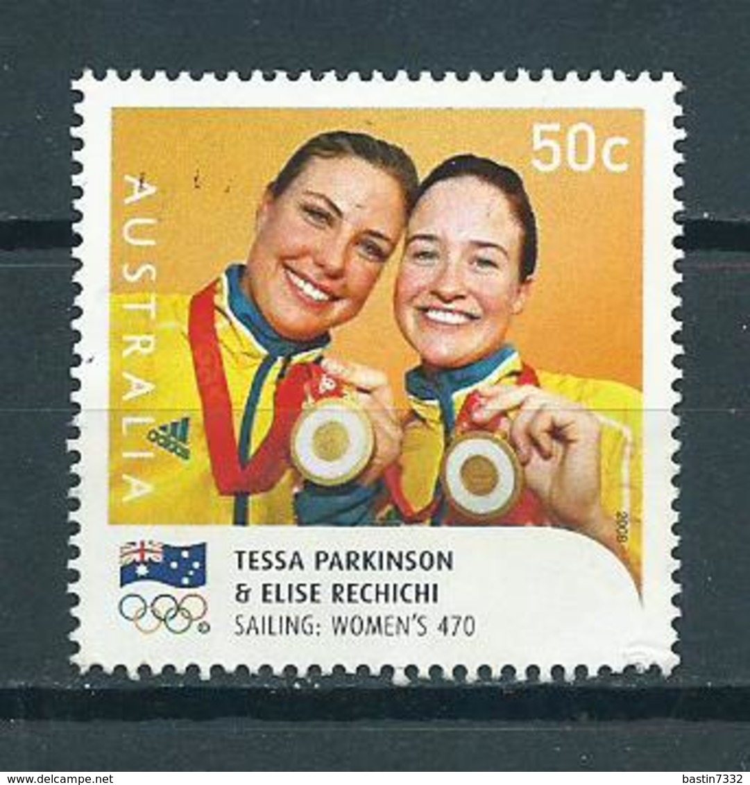 2008 Australia Gold Medal Winner Peking Used/gebruikt/oblitere - Gebruikt
