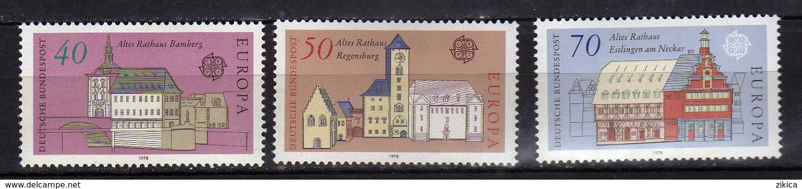 Germany - 1978 EUROPA Stamps - Monuments. MNH - Nuovi