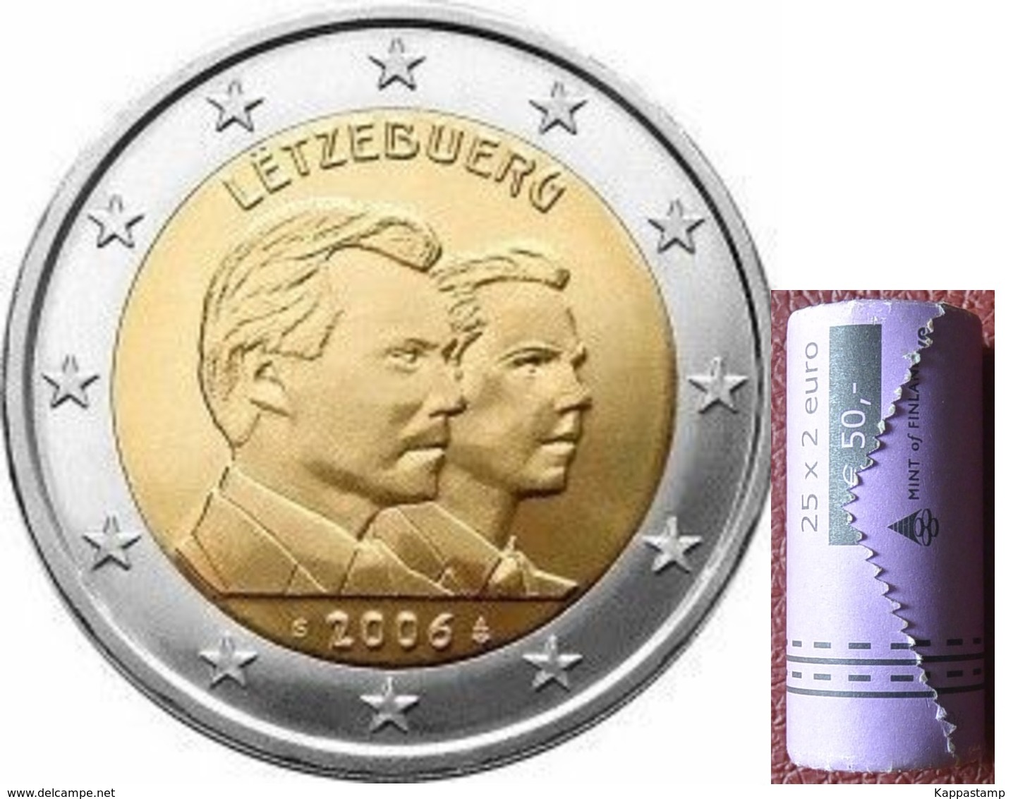 Luxembourg. 2 Euro. 25 Years To Prince Guillaume. FDC - Altri & Non Classificati